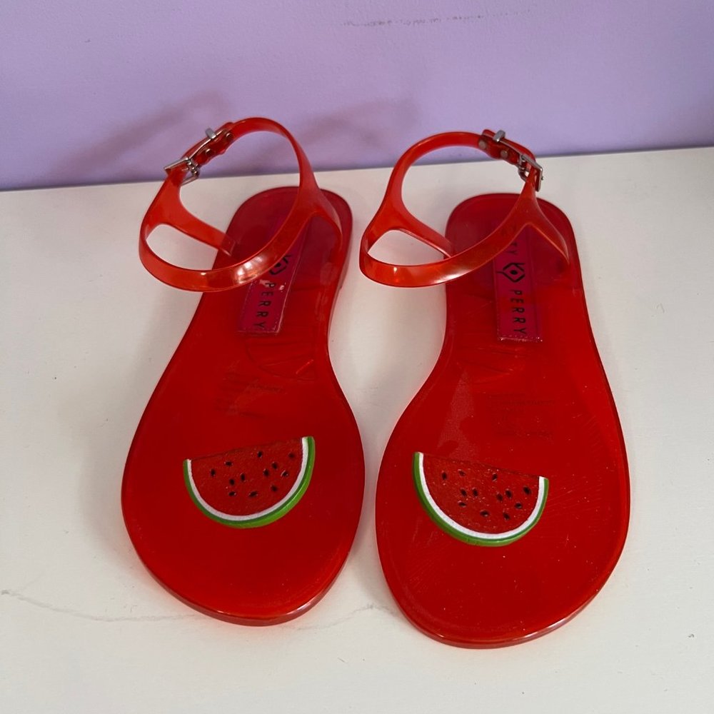 Katy Perry Watermelon Jelly Sandal, Size 7